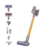 Dyson V8ABS-2023 Cordless Stick Vacuum Cleaner - 40 Minutes Run Time - Silver/Yellow