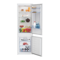 Beko BCFD473 178Cm 70/30 Integrated Frost Free Fridge Freezer With Sliding Door Hinge -