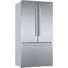 Bosch KFF96PIEP Series 8 French Door Bottom Freezer, Multi Door 183 X 90.5 Cm Brushed Steel Anti-Fingerprint