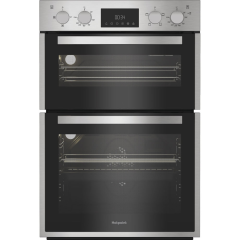 Hotpoint DIH 10D IX Hotpoint 89Cm Built In Double Fan Oven With Enamel Liners