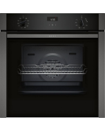 Neff B3ACE4HG0B Hide + Slide Built In Single Oven - Black With Graphite Trim