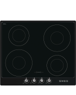 Smeg SI964NM Retro Style 4 Ring Induction Hob Hard Wired With Black Frame